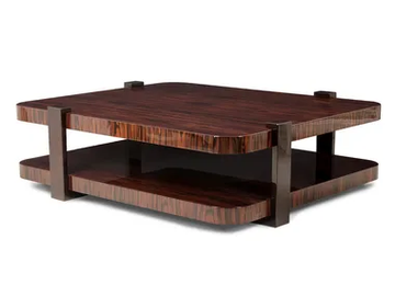 TWICE - Low rectangular ebony coffee table by JOSÉ LEITE DE CASTRO - view 2
